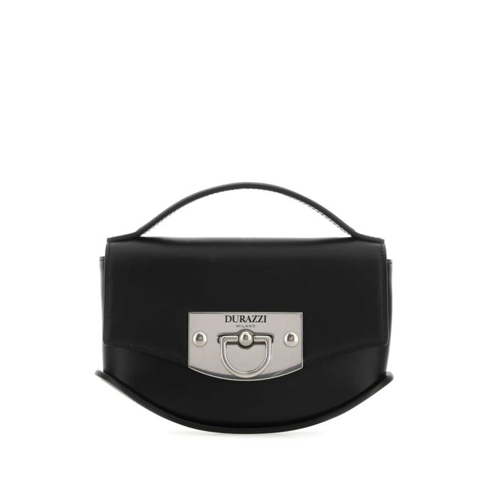 Durazzi Women Black Leather Mini Swing Handbag